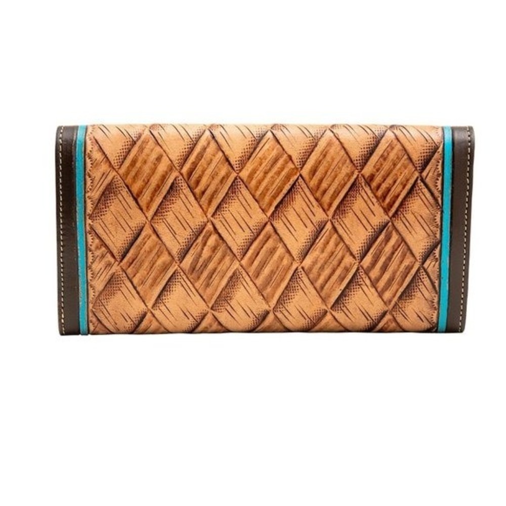 Myra Bag Handmade Witz Wallet Leather & Hairon Canvas & Cowhide Leather - Picture 3 of 5